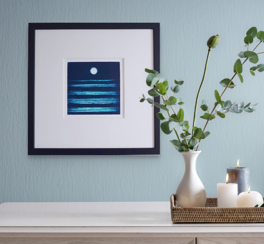 'Tidal 1' Seascape Collagraph (small)