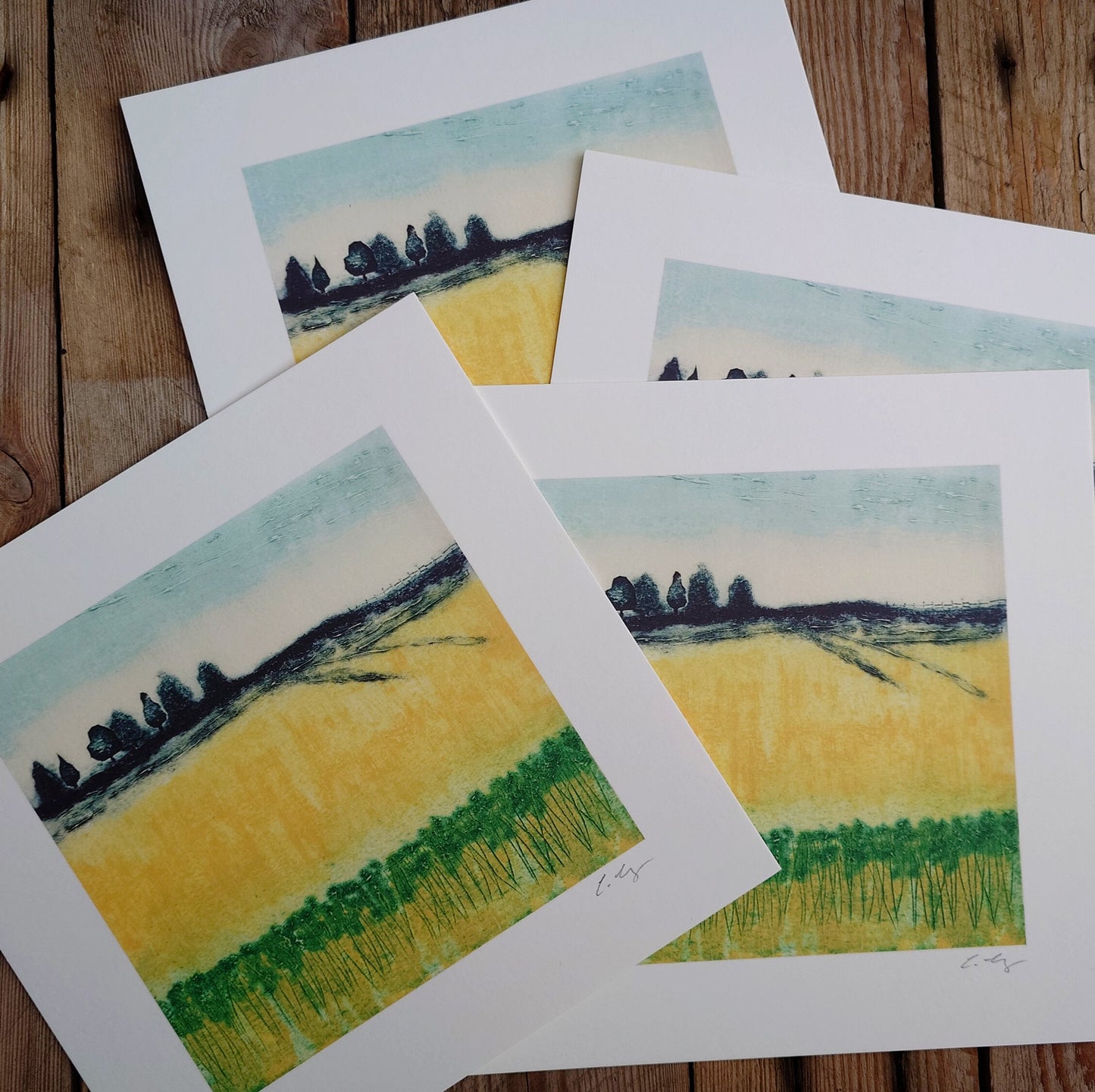 Yellow Fields - Giclee art print