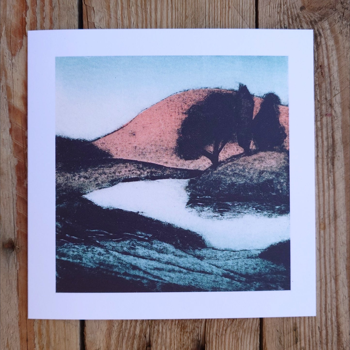 Greeting Card - Evening Hills