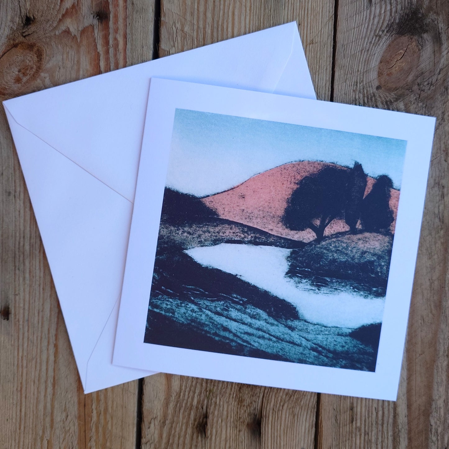 Greeting Card - Evening Hills